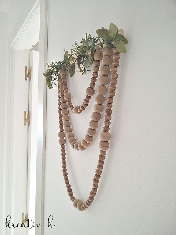 wooden bead garland Archives - One Delightful Life