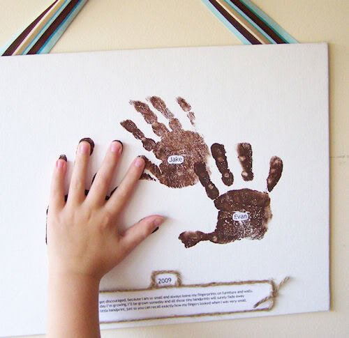 A Handprint Canvas