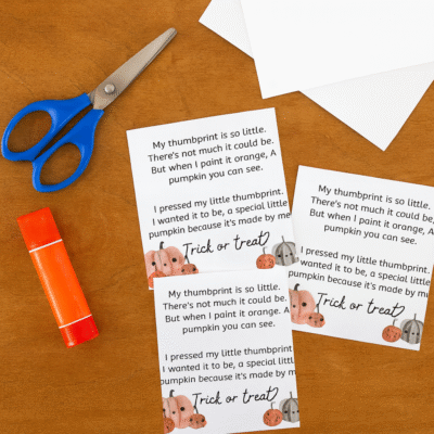 Pumpkin Poem Printable for Halloween